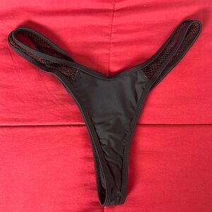 Black Thong Bikini Bottom